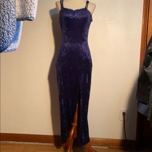 Fredericks of Hollywood long velvety dress
